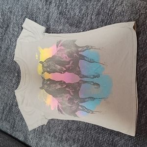 Girls horse tee